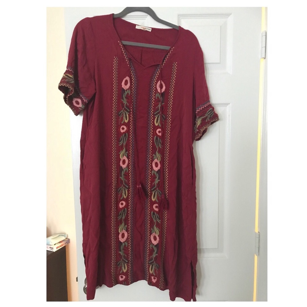 Light burgundy dress